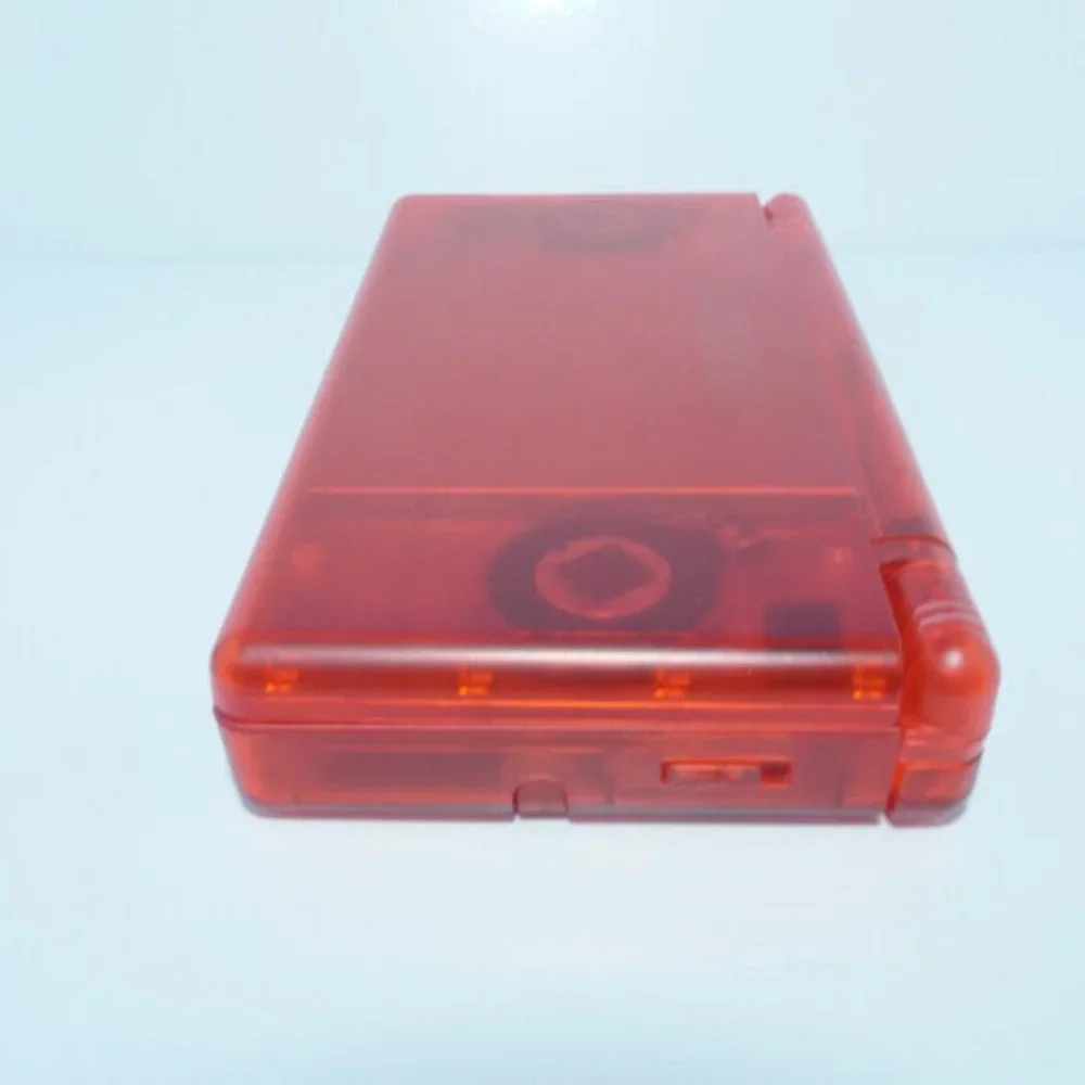 Nintendo DS Lite Transparent Clear Red Handheld System with Charger and Stylus